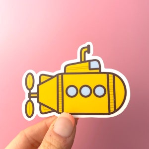 The Beatles Yellow Submarine Vinyl Sticker - Beatles Gift - Beatles Decal - Beatles Fan Gift - Beatles Music Sticker