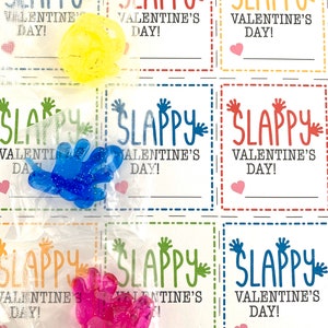 Sticky Hand Funny Printable Valentine Slappy Valentines Day Kids School Classroom Teacher Valentine image 7