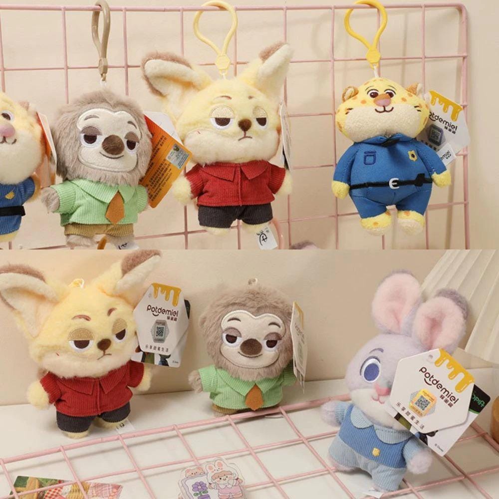 ジュディ・ホップス ニック・ワイルド　ぬいぐるみキーホルダー・キーチェーン ズートピア キーチェーン ぬいぐるみ - ジュディ・ホップス