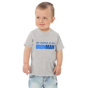My Poppa is an Iron Man Toddler jersey t-shirt