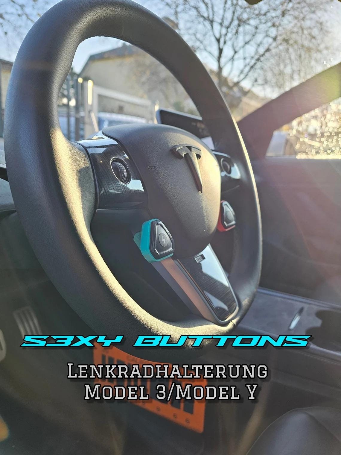 Only @ Makerworld! Original Tesla S3XY Buttons Steering Wheel