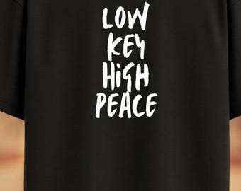 Camiseta de paz discreta y alta / Camiseta minimalista introvertida, camiseta gráfica de vibraciones tranquilas, camiseta de energía tranquila