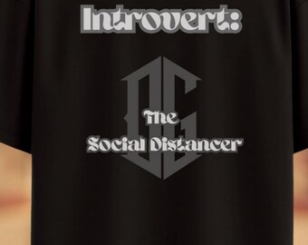 Camiseta "Introvertido, el distanciador social original" / Divertida camiseta introvertida, camiseta gráfica sarcástica