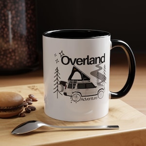 Adventure Camping Mug - Land Rover Discovery Overland Travel Tea Cup, Outdoor Enthusiast Gift, Wanderlust Coffee Mug, Explorer Campfire Mug,