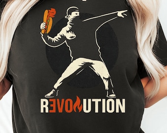 Throwing Sandwich Revolution Shirt, Funny Meme Tee, Protest Graphic T-Shirt, Anti-Trump, DC Resistance, Sandwich Guy, Humor Streetwear