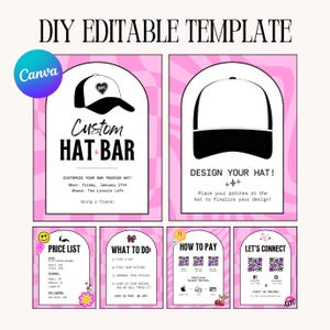 Trucker Hat Bar Template - Canva