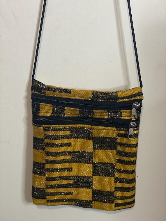 Authentic Handmade Kente Cloth Fabric Purse Hand Bag