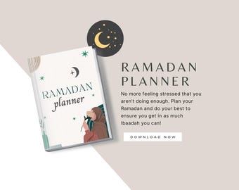 Ramadan Planner 2025 | Digital Muslims 30 Days Planner | Quran Tracker | Ramadan Goals | Habit Tracker | Digital Download
