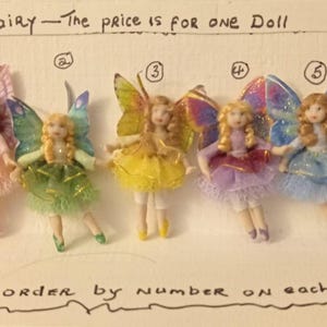 Miniature Dollhouse Dolls - 4 cm Feen Püppchen