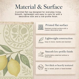 Tapete de cozinha Limoncello Lemon, estampa botânica em azulejo com citação de ramo de oliveira em tons de creme sálvia, decoração de fazenda italiana mediterrânea. imagem 2