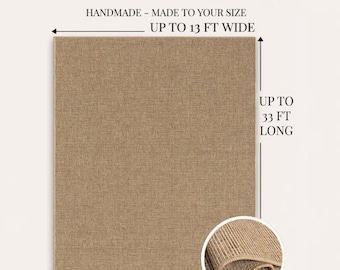 Tappeto da corridoio in sisal naturale di dimensioni personalizzate - Tappeto fatto a mano a trama piatta per uso interno ed esterno / Tappeto di grandi dimensioni, ecologico, design durevole - 661