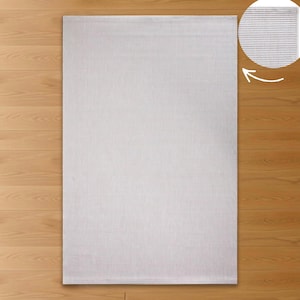 Alfombra de sisal color crema con base antideslizante, lavable, de fibra natural, para uso en interiores y exteriores, minimalista, ligera, fácil de mantener, 35 V/KRM