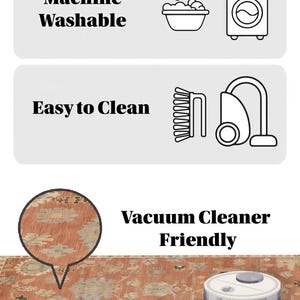 The image is a collage of three images, each depicting a different cleaning device or appliance, along with text providing information about their features.