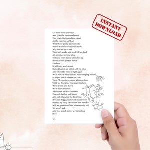 Qualcuno ha voglia di avventure? Questa poesia unica nel suo genere è stata realizzata con cura e inserita in un biglietto d'auguri PDF scaricabile 5 x 7 per quando l'avventura colpisce.