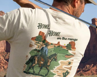 Home on the Range Western Golf Tee
