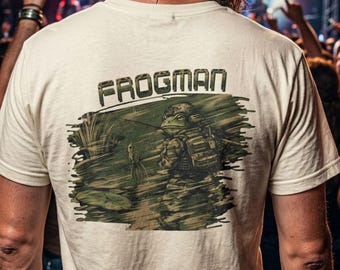 Whiskey Myers Frogman Fishing Concert T-shirt | Small Chest Logo
