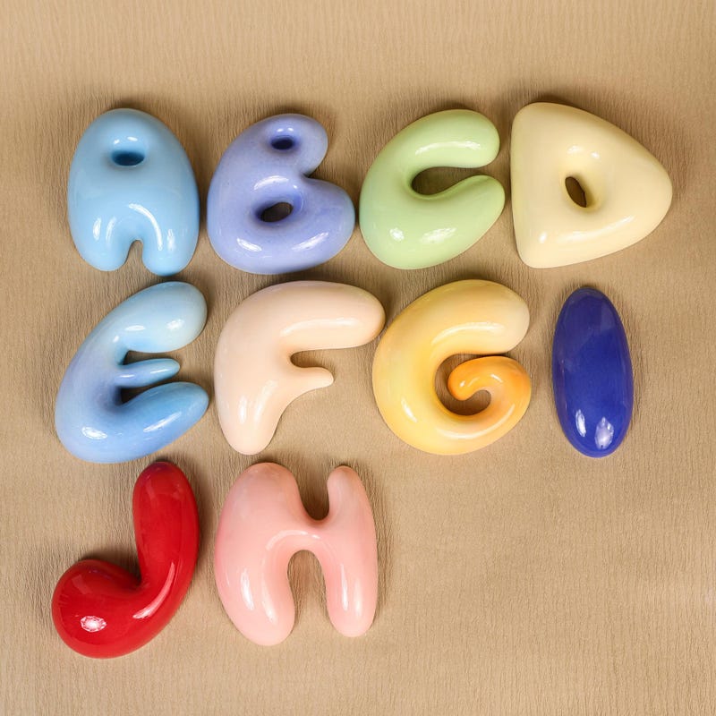 Ceramic Letters - Etsy