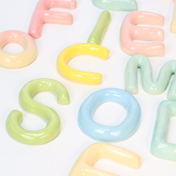 Ceramic Letters - Etsy