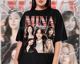 TWICE ミナ MINA THIS IS FOR TOUR Tシャツ L TWICE THIS IS FOR Tシャツ ミナ TWICE Tシャツ ブラック ミナ TWICE