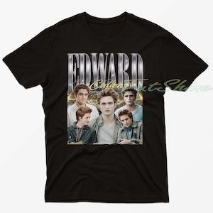 Limited Edward Cullen Vintage T-Shirt, Graphic Unisex T-shirt, Retro 90&#39;s Fans Homage T-shirt, Gift For Women and Men