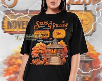 Stars Hollows T-shirt,Where You Lead I Will Follow Shirt, Dinner Shirt, Tv Show Fan Gift Stars Hollows, Tv Show Fans Shirt P-396
