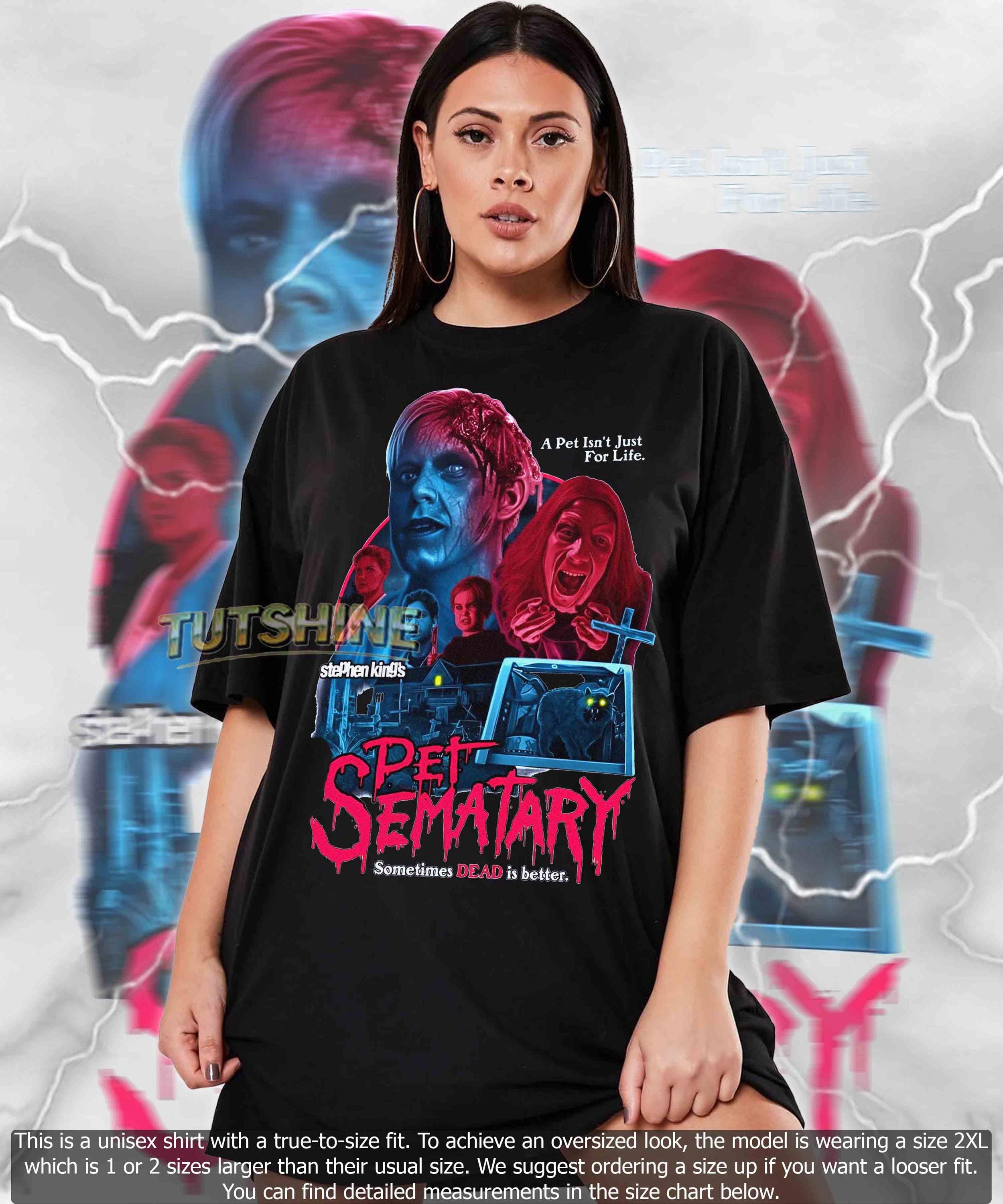 thumbnail image 2 of Pet Sematary Sometimes Dead Is Better - Pet Sematary - T-Shirt 2 of 13