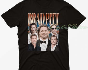 Brad Pitt Collage Shirt, Vintage Fan Tee