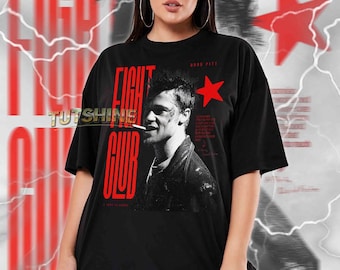 T-shirt Fight Club vintage, T-shirt du film Tyler Durden, unisexe