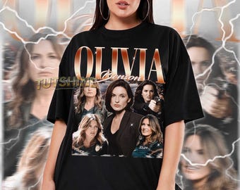 Shirt Olivia Benson: op maat gemaakt vintage cadeau voor hem/haar.