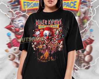 Retro 90s Killer Klowns T-Shirt, Sweatshirt, Hoodie, Tote Bag