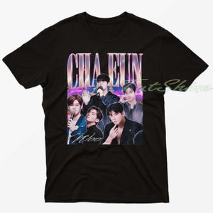 CHA EUN-WOO Vintage Shirt, Cha Eun-Woo Homage Tshirt, Cha Eun-Woo Fan Tees, Cha Eun-Woo Retro 90s Sweater, Cha Eun-Woo Throwback