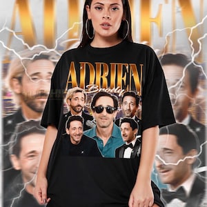 Adrien Brody 90&#39;s T-shirt - Adrien Brody Bootleg Tees, Adrien Brody Fans Gifts, Adrien Brody Vintage Retro Shirt Adrien Brody Fans Kids Tee
