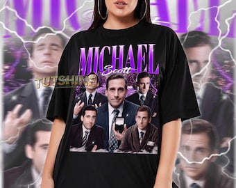 T-shirt vintage Michael Scott en édition limitée, T-shirt unisexe graphique, T-shirt hommage aux fans rétro des années 90, cadeau pour femme et homme