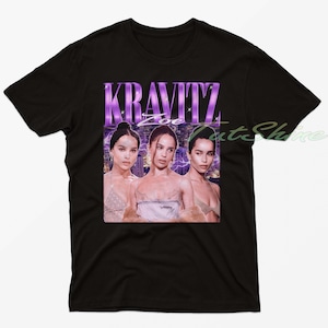RETRO ZOE KRAVITZ Shirt, Schauspielerin-Musikerin Model Zoe Kravitz Tshirt, Robert Pattinson, Selina Kyle Zoe Kravitz Shirt, Zoe Kravitz Homage Tee