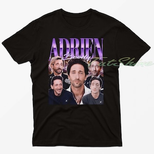Adrien Brody 90&#39;s T-shirt - Adrien Brody Bootleg Tees, Adrien Brody Fans Gifts, Adrien Brody Vintage Retro Shirt Adrien Brody Fans Kids Tee