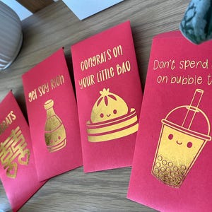 Personnalisé personnalisé Nouvel an lunaire chinois 2025 anniversaire de mariage bébé porte-bonheur rouge pochette argent Hongbao chevreau fait main