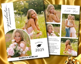 Editable Graduation Announcement: Class of 2026 Photo Invite