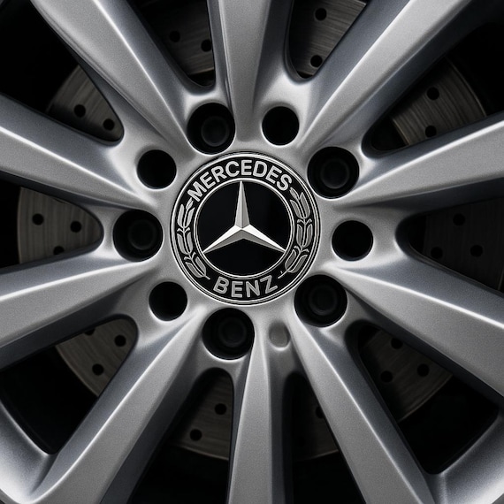 Nabendeckel Mercedes 75mm Original 75mm 4x Mercedes Benz Metallaufkleber Embleme Abzeichen Für Schwarze Embleme Für Felgen