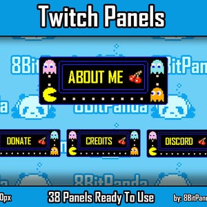 Retro Twitch Panels Pacman