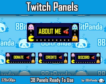 Retro Twitch Panels Pacman
