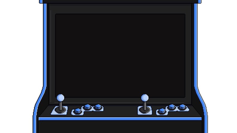 Blue/black Retro Arcade Machine Twitch Overlay - Etsy