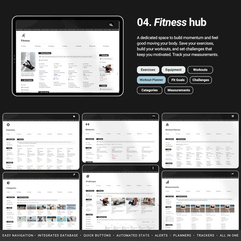 2026 Notion Life Planner | All-in-One Notion Template | Notion Planner Template | Notion Dashboard Aesthetic | Second Brain Digital Planner image 7