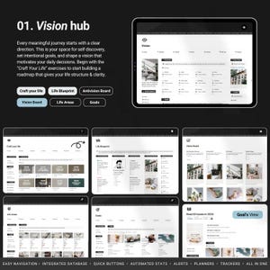 2026 Notion Life Planner | All-in-One Notion Template | Notion Planner Template | Notion Dashboard Aesthetic | Second Brain Digital Planner image 3