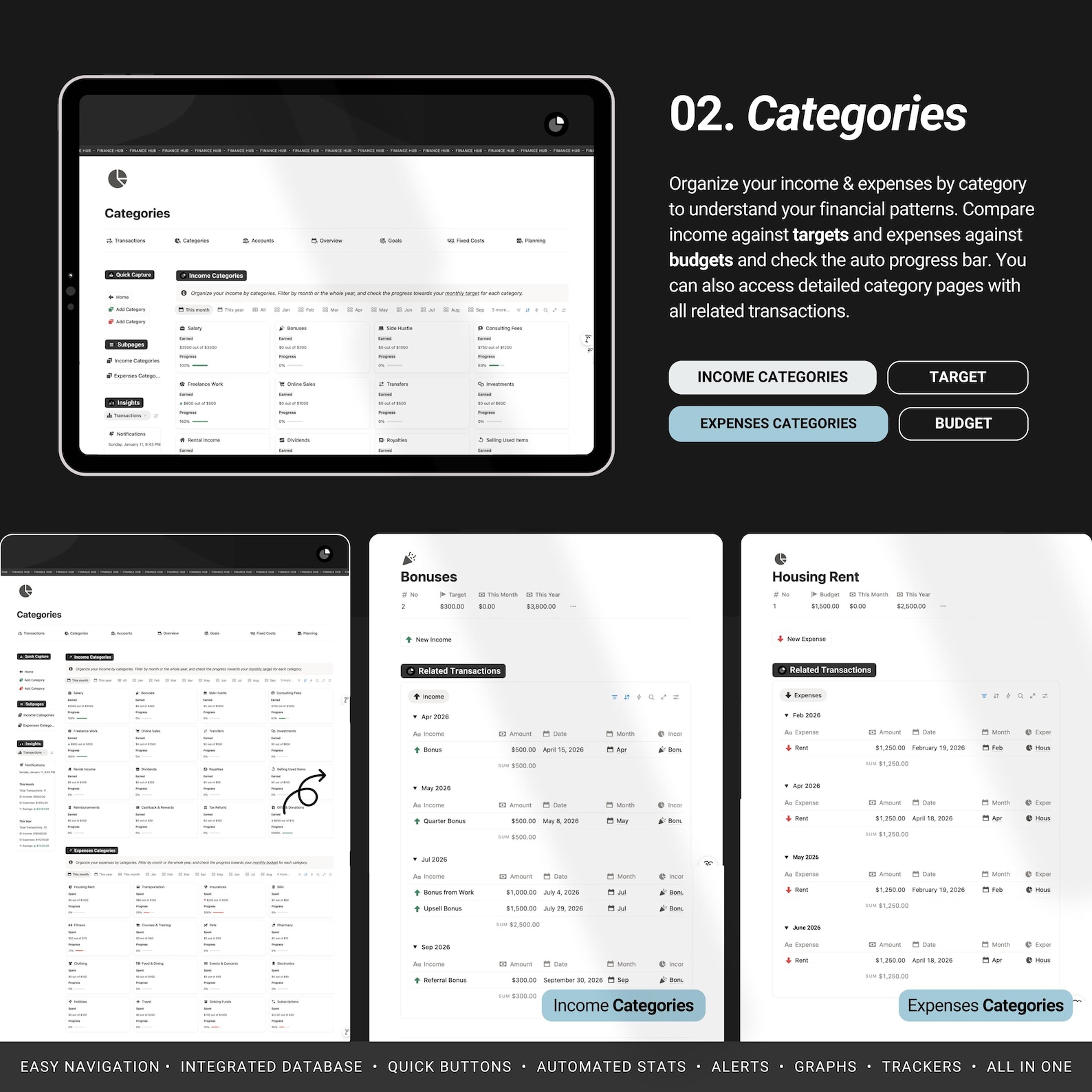 Notion Finance Planner Template | Personal Finance Tracker & Budget ...