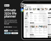 2026 Notion Life Planner | All-in-One Notion Template | Notion Planner Template | Notion Dashboard Aesthetic | Second Brain Digital Planner