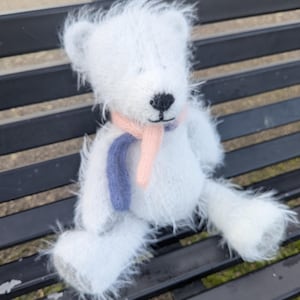 Handmade Knitted Shaggy Teddy Bear, Soft Plush Toy