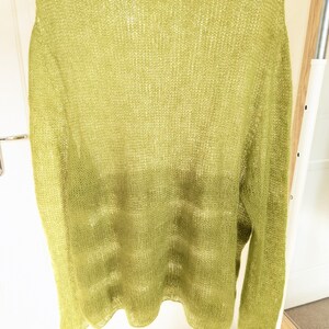 Luxurious Silk-Kid-Mohair Sweater: Boat Neck, Long Sleeves, Straight Fit image 6