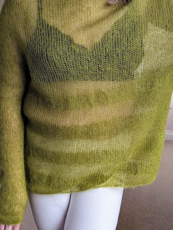Luxurious Silk-Kid-Mohair Sweater: Boat Neck, Long Sleeves, Straight Fit