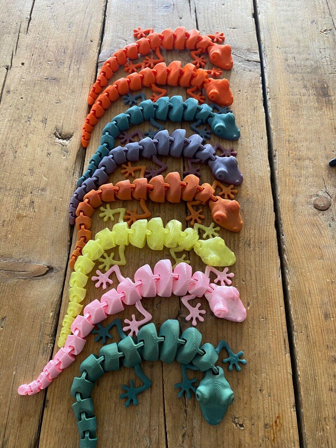 Articulated Lizard – 3D Printed Fidget Toy, Flexible Reptile Figure - Etsy