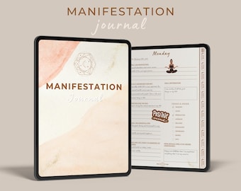 Manifestation Journal, Law of Attraction Techniques, Vision Board, Affirmations, Digital Journal, GoodNotes Journal, Manifesting Journal